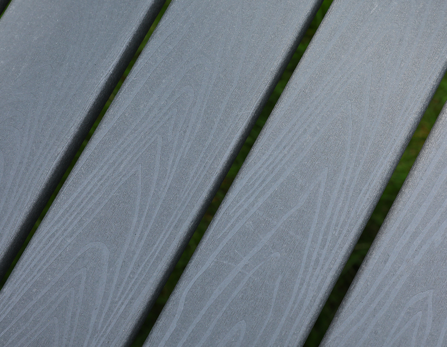 Slate Grey HDPE blagovaonska stolica s jednim križnim naslonom