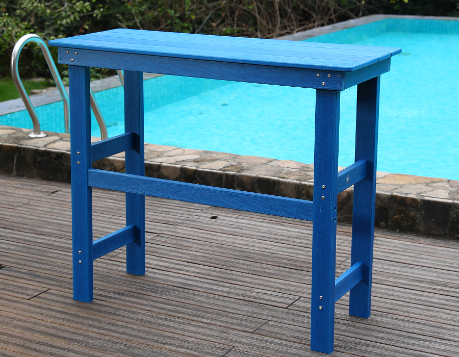 Coastal Blue HDPE visoki barski set za blagovanje