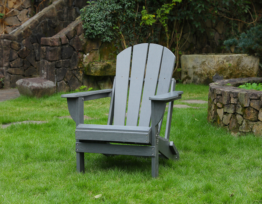 Olujno siva HDPE Adirondack stolica žaba - za sve vremenske uvjete