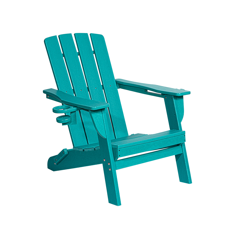 Lake Blue mala HDPE Adirondack stolica s opremom od nehrđajućeg čelika